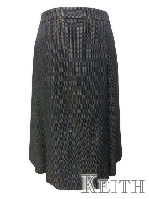 ＜KEITH/キース＞クラシカルな鳥目織りのきれいめフレアスカートです。（撮影サイズ：44）