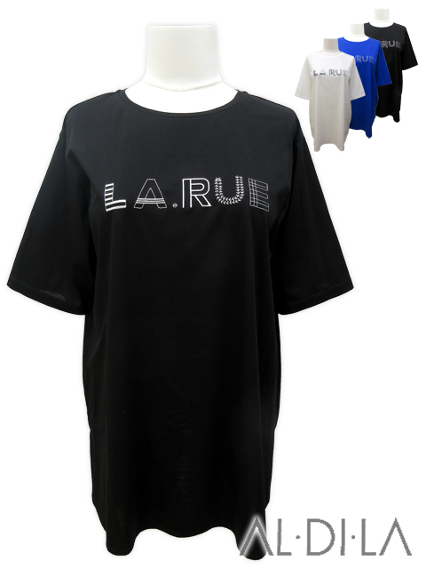 ＜AL・DI・LA /アル・ディ・ラ＞刺繍で表現したロゴデザインが大人可愛いロングTシャツです。(撮影サイズ：F)