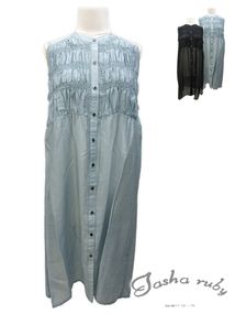 シャーリングシアーワンピース