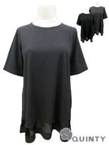 裾シアーTシャツ