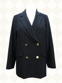 金ボタンダブルジャケット