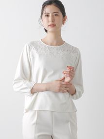 スカラップレース×カットソー
