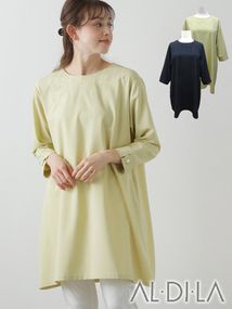 七分袖刺繍チュニック