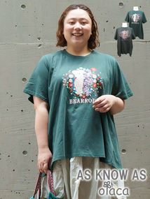 AS KNOW AS olaca 咲きほこるベアロイドＴシャツ