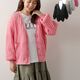 ＜LACOUPE /ラ・クープ＞ワイドなシルエットでざっくりと着こなせるメッシュニットのカーディガンです。(撮影サイズ：F)