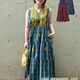 ＜AS KNOW AS olaca /‎アズ・ノゥ・アズ・オオラカ＞刺繍がポイント！大人可愛いティアードロングワンピースです。